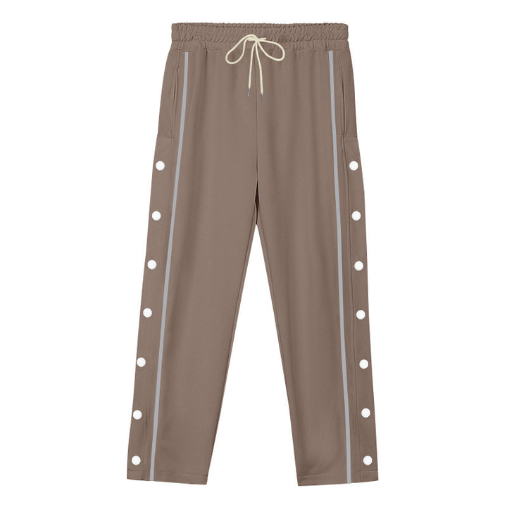 Unisex nan leichte Sport-Trainingshose mit Druckknopfleiste und elastischem Kordelbund Echo Archiv
