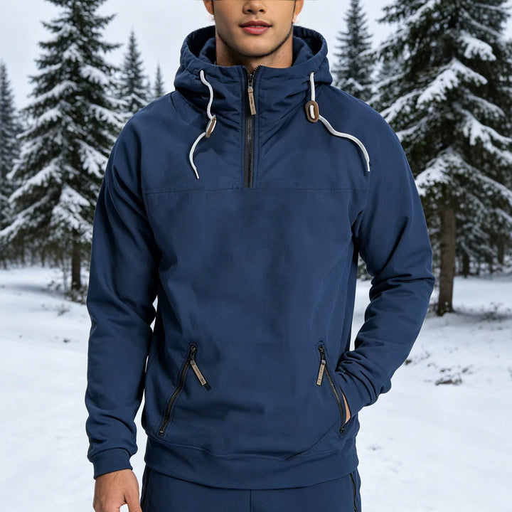Herren Winddichte Kapuzenjacke Echo Archiv