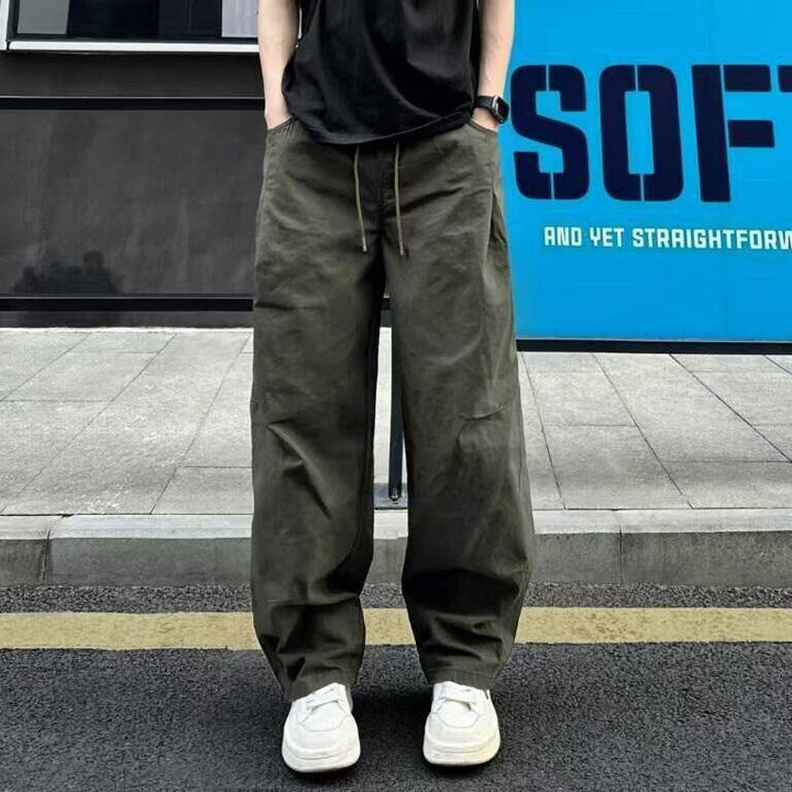 Herren Lässige Weitgeschnittene Hose Echoarchiv