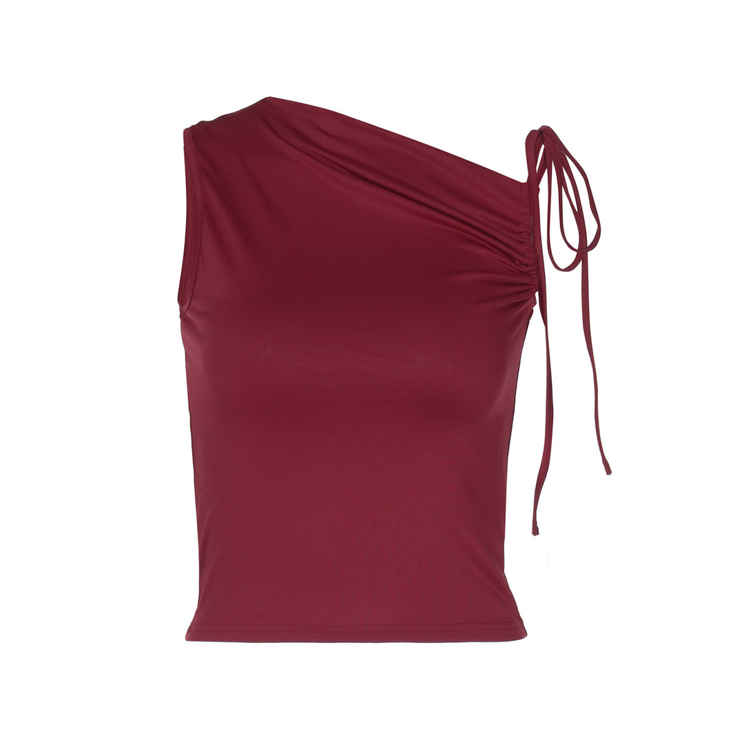 Damen asymmetrisches Top mit Raffung Echo Archiv