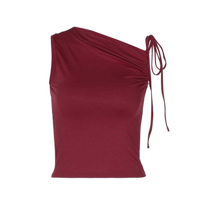 Damen asymmetrisches Top mit Raffung Echo Archiv