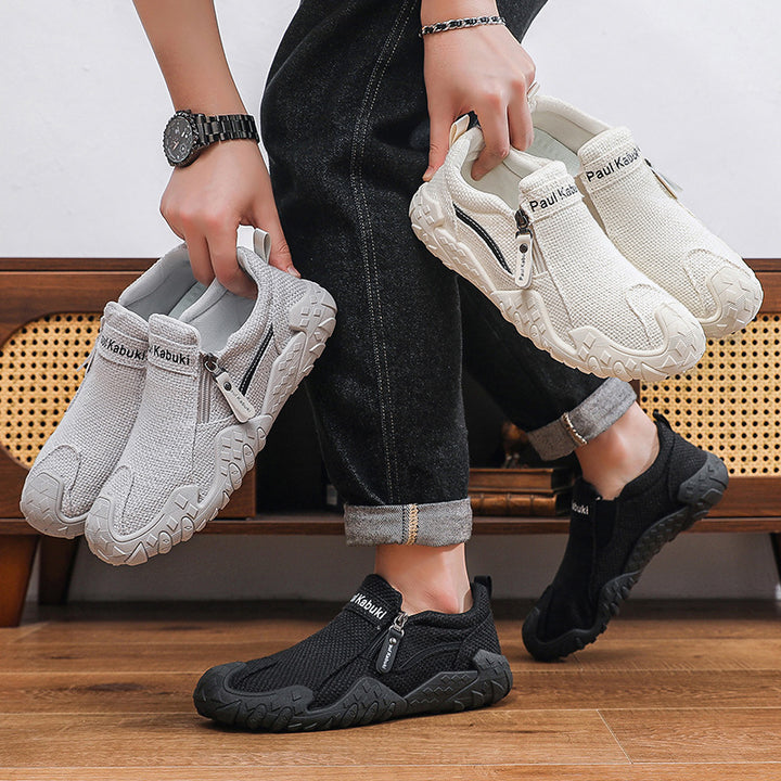 Herren Flexibler Strick-Sneaker mit Reißverschluss Echoarhiv – Norré
