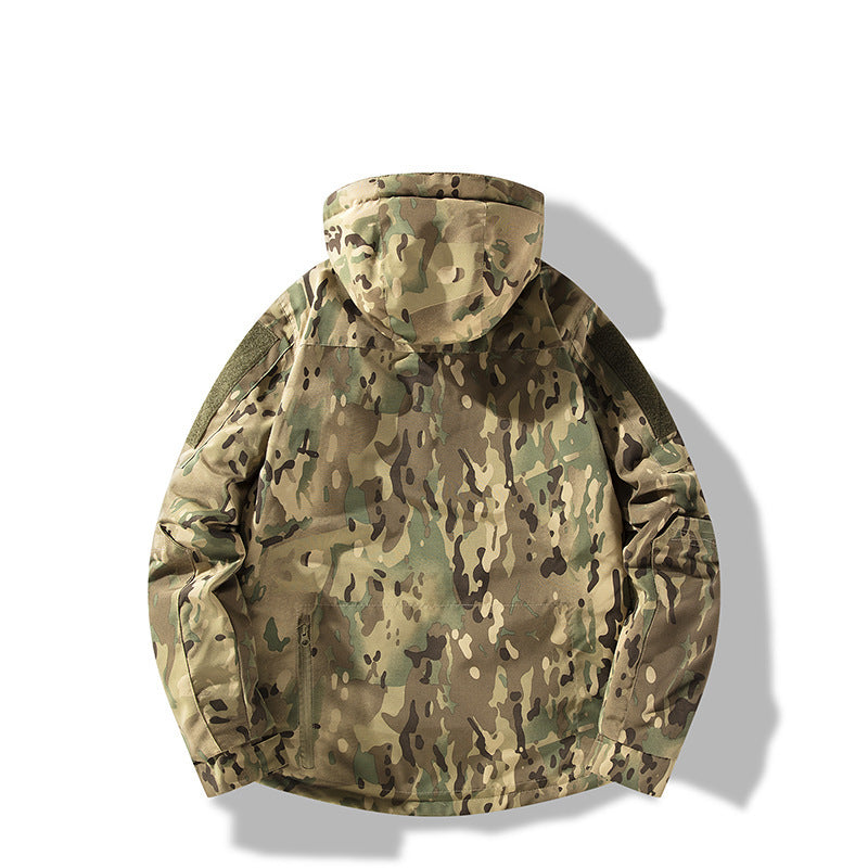 Herren gesteppte taktische Winterjacke mit Kapuze und wasserabweisendem Außenmaterial Echo Archiv