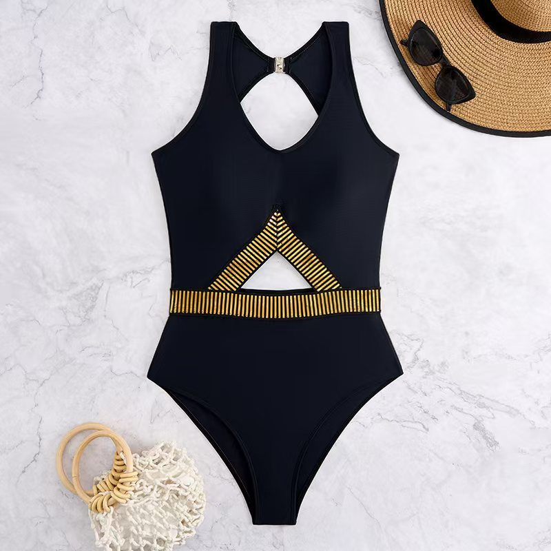 Damen Bikini-Set mit geflochtenem Rock und vielseitigem Triangel-Design Echo Archiv