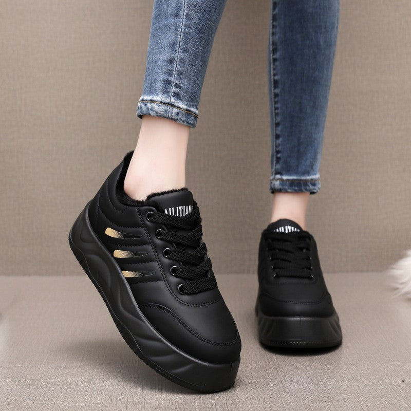 Damen sportliche Sneaker mit rutschfestem Profil und wärmendem Innenfutter Echo Archiv