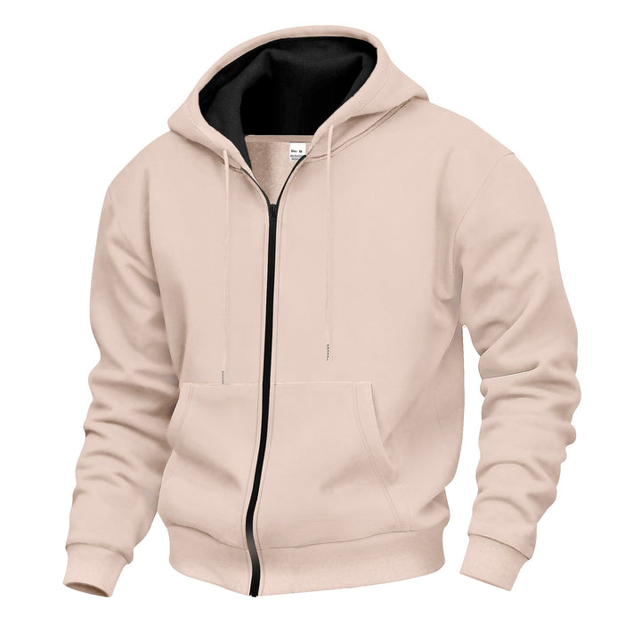 Herren Premium Kapuzenjacke mit durchgehendem Reißverschluss und weichem Fleece-Futter Echoarchiv