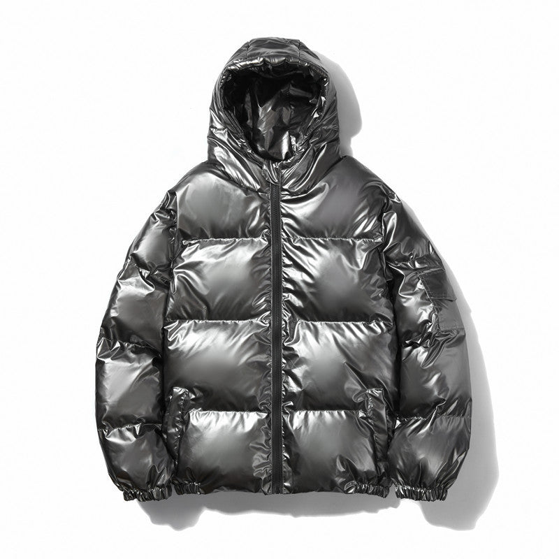 Unisex nan glänzende Steppjacke mit Kapuze, wärmeisolierender Füllung und winddichter Membran Echo Archiv