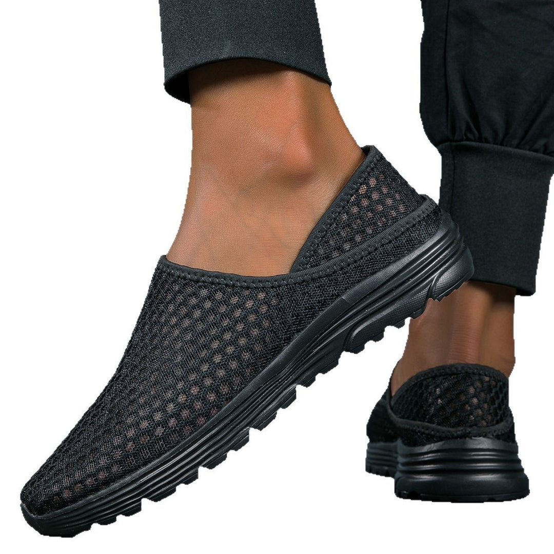 Damen nan luftige Schlupfsneaker mit Honigwaben-Strickoberteil und gedämpfter Komfortsohle Echo Archiv