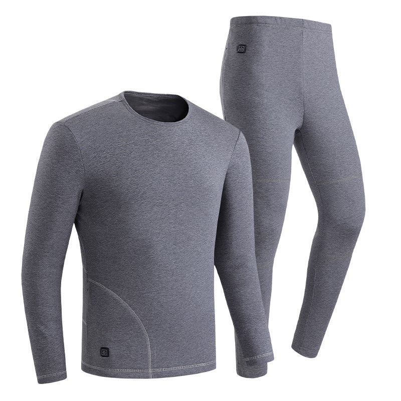 Damen Eng anliegendes Thermo-Funktionsset mit Langarmshirt und hoher Thermoleggings Drune