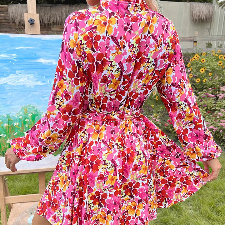 Damen Floral Wickelkleid Echo Archiv