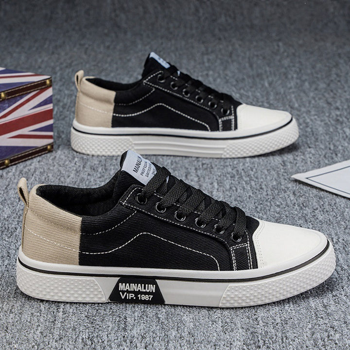 Herren Sportliche Sneakers mit kontrastierenden Einsätzen Echoarchiv