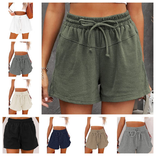 Damen lässige Sportshorts mit elastischem Bund und praktischen Seitentaschen Echo Archiv