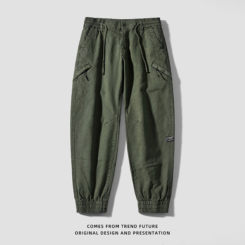 Herren modische Cargo-Hose mit elastischem Bund und vielseitigen Taschen Echoarchiv