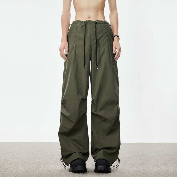 Herren Weite Utility-Cargohose mit Tunnelzugbund Knie‑Paneelen und verstellbarem Saum Echo Archiv
