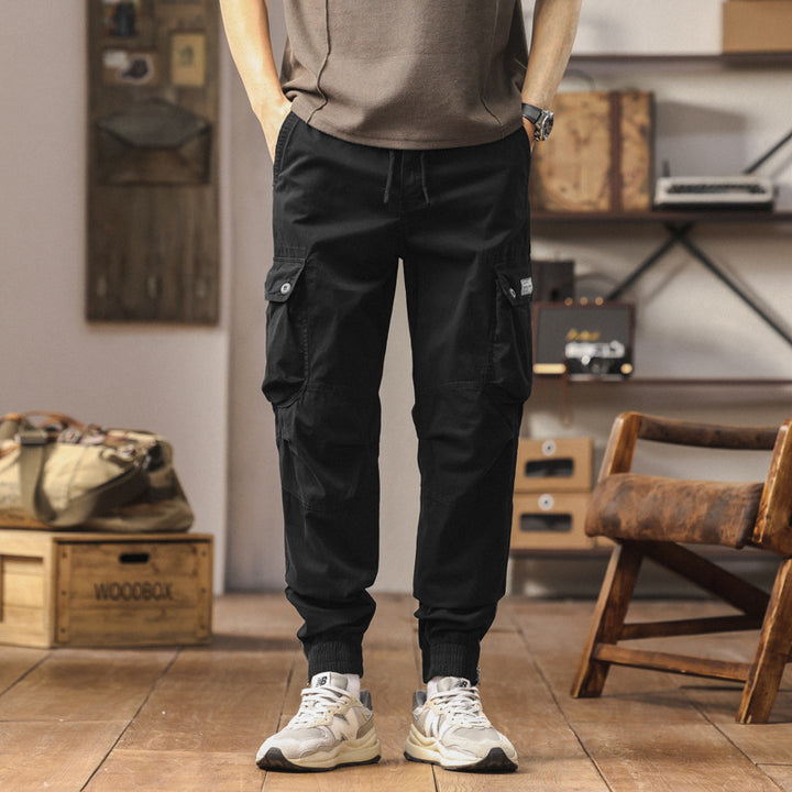 Herren Cargo-Jogginghose im Utility‑Stil mit elastischem Tunnelzugbund und verstärkten Kniepaneelen Echo Archiv