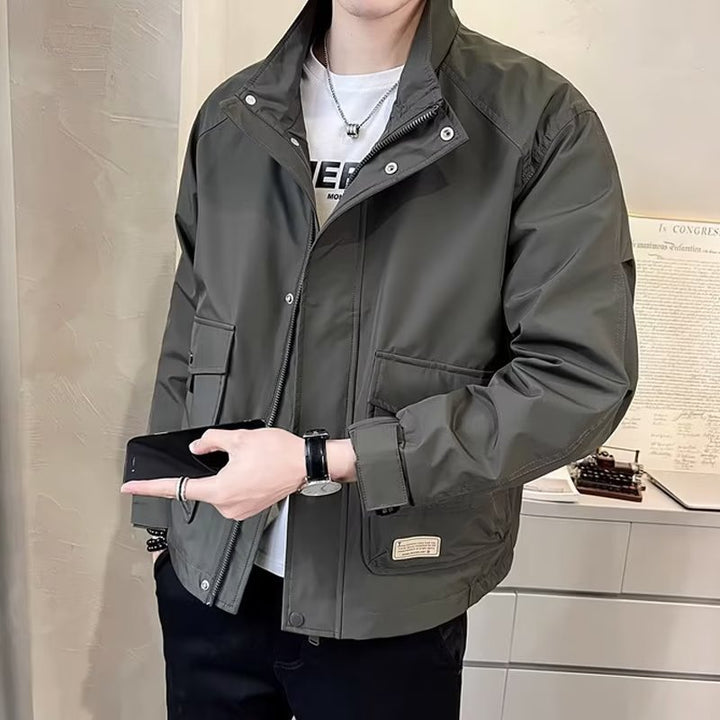 Herren leichte Utility-Jacke mit funktionalen Taschen Echoarchiv