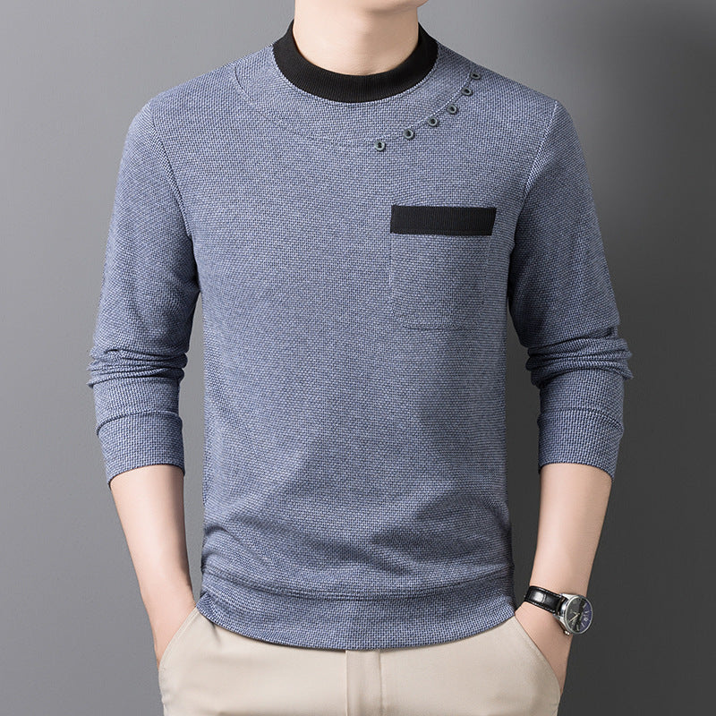 Herren modisches Sweatshirt mit einzigartigen Detailakzenten und praktischer Brusttasche Echoarchiv