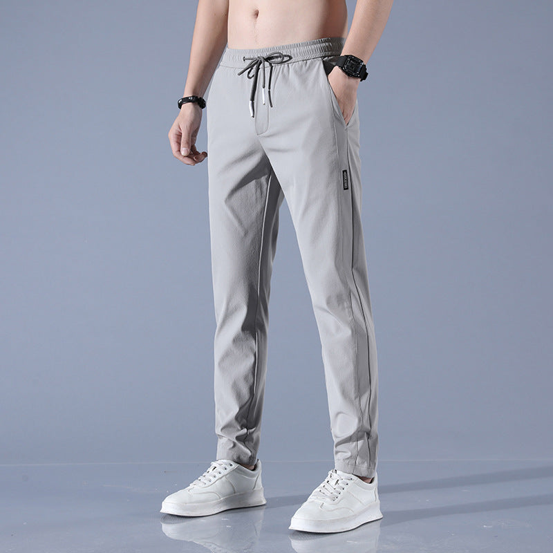 Herren sportliche Sweatpants mit verstellbarem Kordelzug und seitlichen Reißverschlusstaschen Echoarchiv