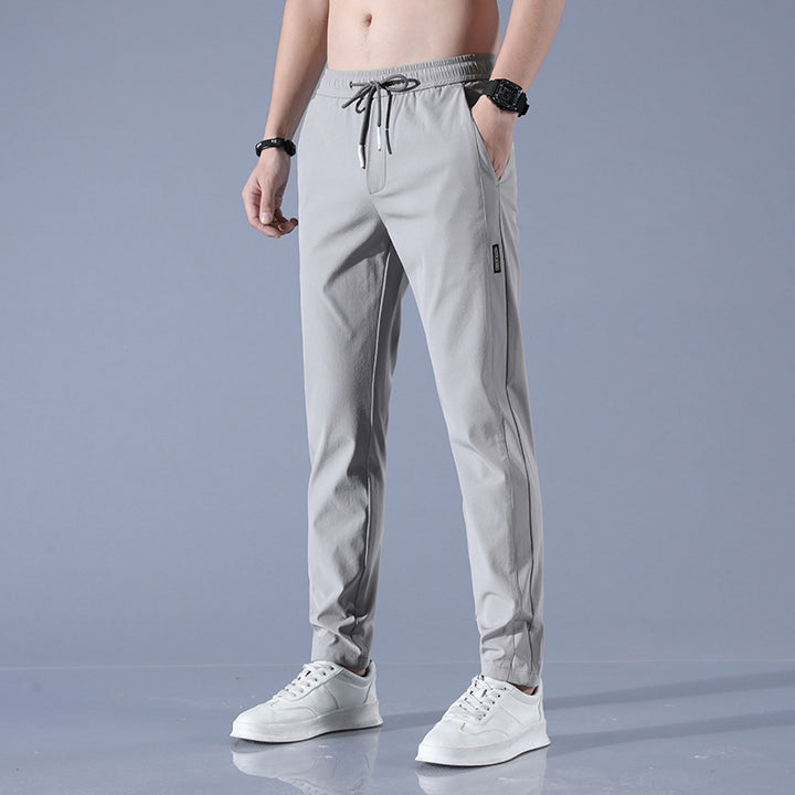 Herren sportliche Sweatpants mit verstellbarem Kordelzug und seitlichen Reißverschlusstaschen Echoarchiv