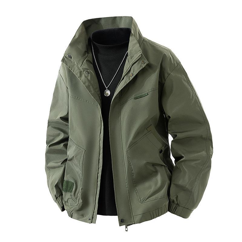 Herren Leichte technische Freizeitjacke mit Stehkragen, verdecktem Reißverschluss und elastischem Saum Echo Archiv