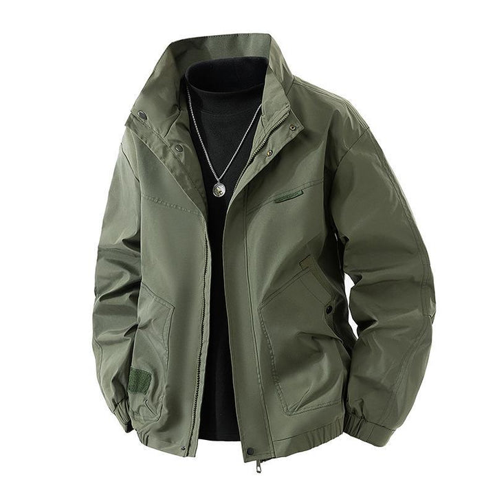 Herren Leichte technische Freizeitjacke mit Stehkragen, verdecktem Reißverschluss und elastischem Saum Echo Archiv