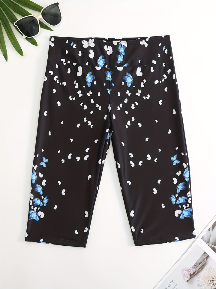 Damen Sportliche Badeshorts mit Blumendesign Echo Archiv