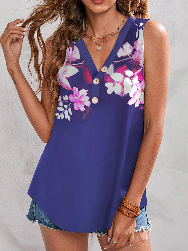 Damen modisches und lässiges Oberteil mit Knopfleiste Echo Archiv