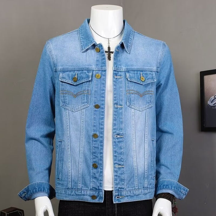 Herren Klassische Denimjacke mit modernen Details Echo Archiv