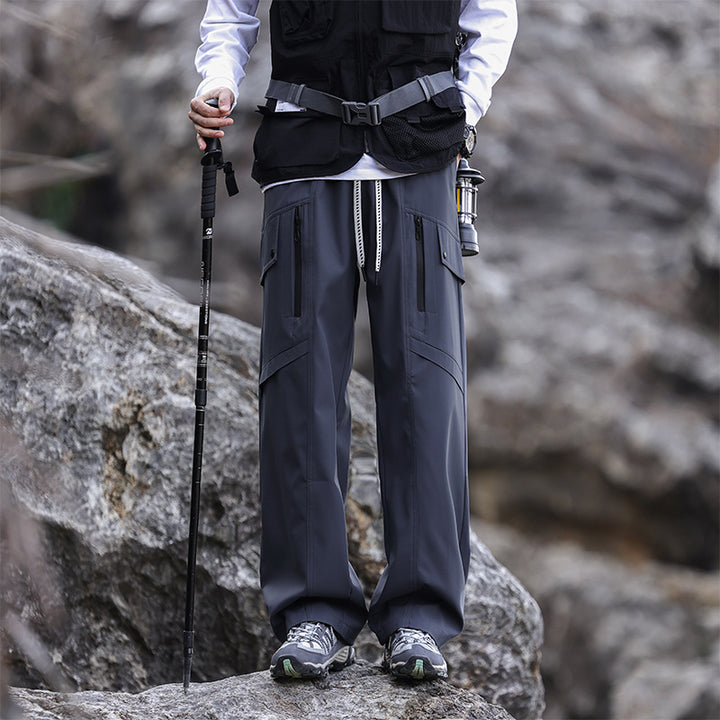 Herren Multifunktionale Wanderhose mit verstellbarem Bund und praktischen Taschen Echoarchiv