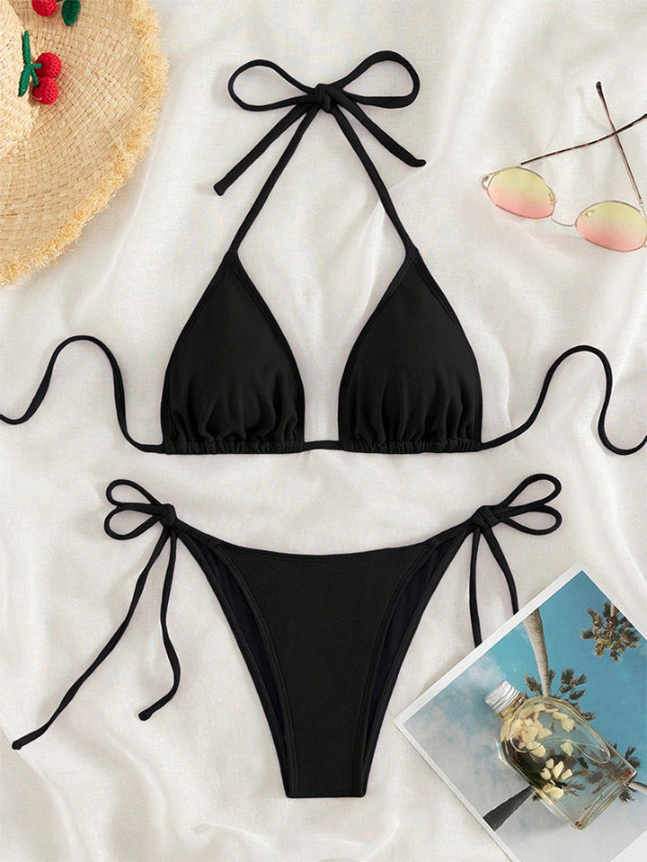 Damen Triangel-Bikini mit verstellbaren Trägern und SeitenbindEchoarchivändern Echoarchiv