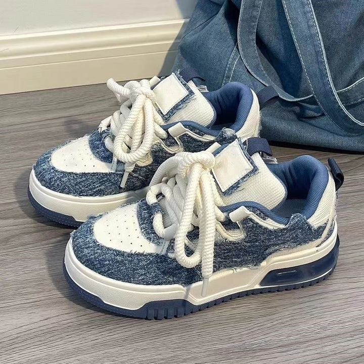 Damen Coole Jeans Sneakers mit verstärktem Fersenbereich und dämpfender Sohle Echo Archiv