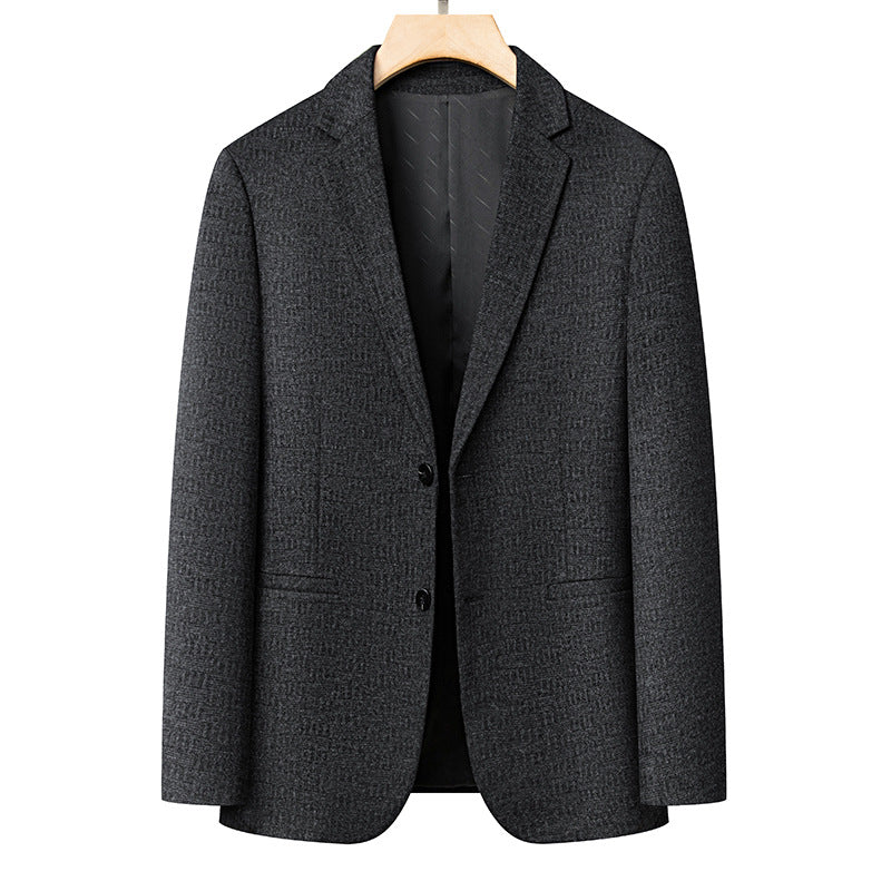Herren eleganter Blazer mit feinem Strukturdesign Echoarchiv