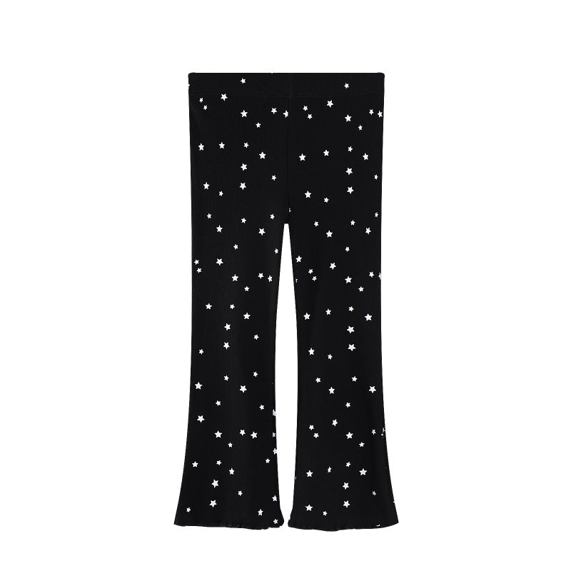 Mädchen Flared Leggings mit funkelndem Sternenmotiv Echo Archiv