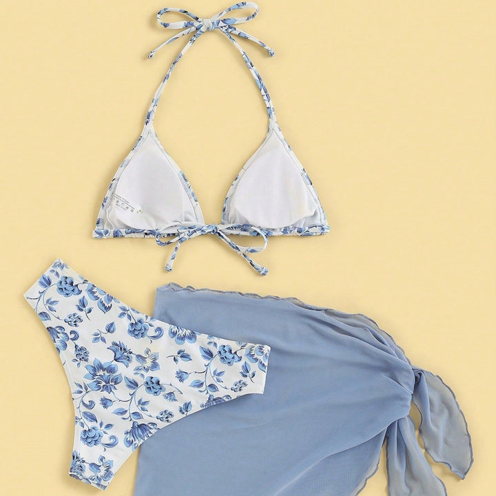 Damen Triangel-Bikini mit elegantem Wickelrock Echo Archiv