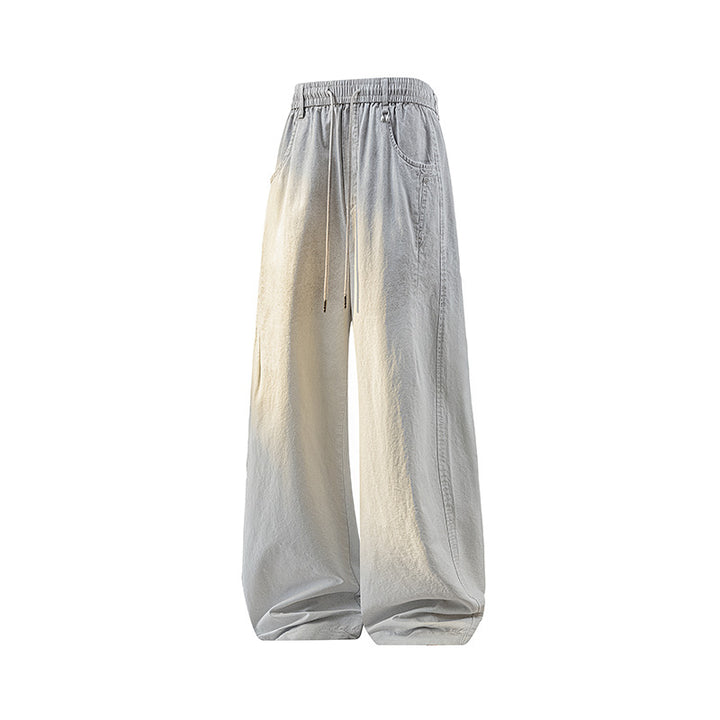 Damen Weite Baumwollmix-Hose im Baggy-Cut mit Tunnelzug und Oversized-Bein Echo Archiv