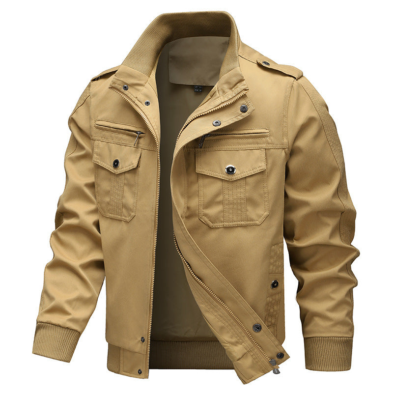 Herren nan leichtes Canvas-Field-Bomberjacke mit verstärkten Nahtpaneelen, verdecktem Zweiwege-Reißverschluss, Schulterpatten und ergonomischer Passform Echo Archiv