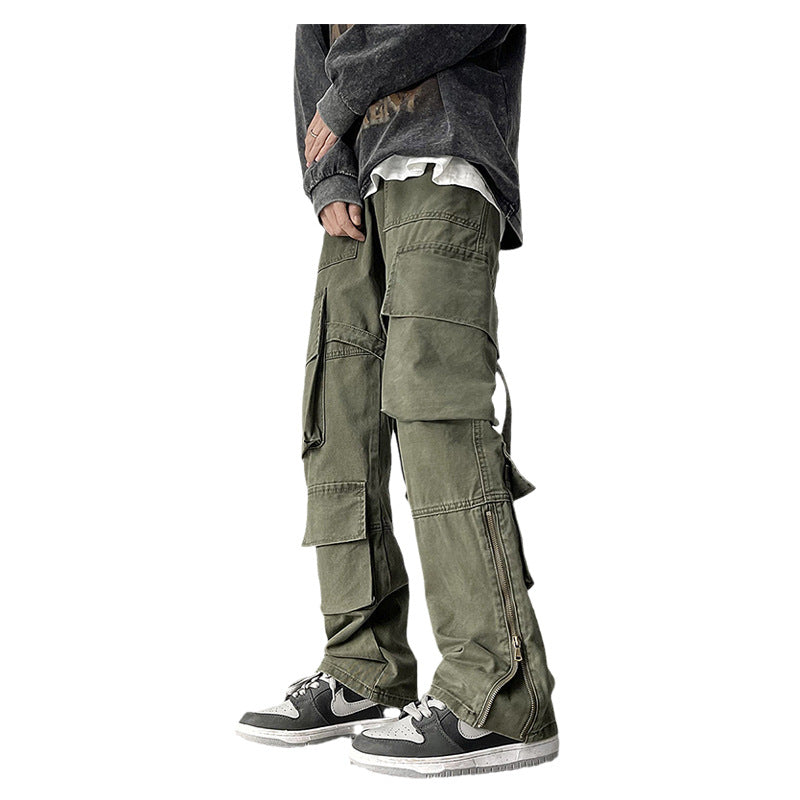 Herren Cargo-Hose mit modernen Zip-Elementen und multifunktionalen Taschen Echoarchiv