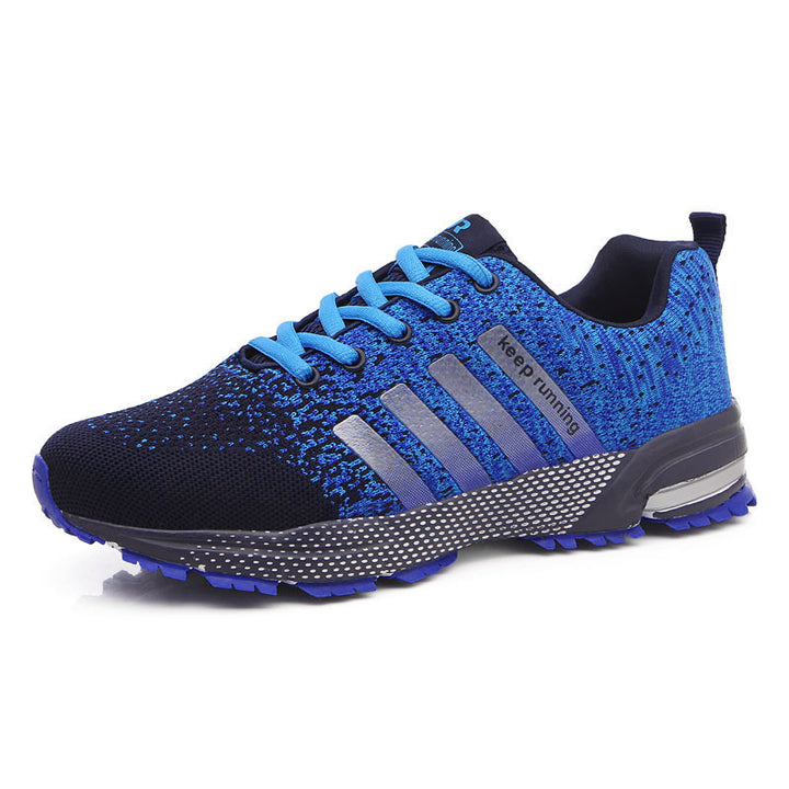 Herren leichte Strick-Running-Sneaker mit integrierter Fersen-Luftkammer und griffiger Trailsohle – Norré