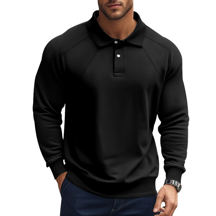 Herren Langarm-Polohemd mit charakteristischem Raglan-Schnitt Echoarchiv