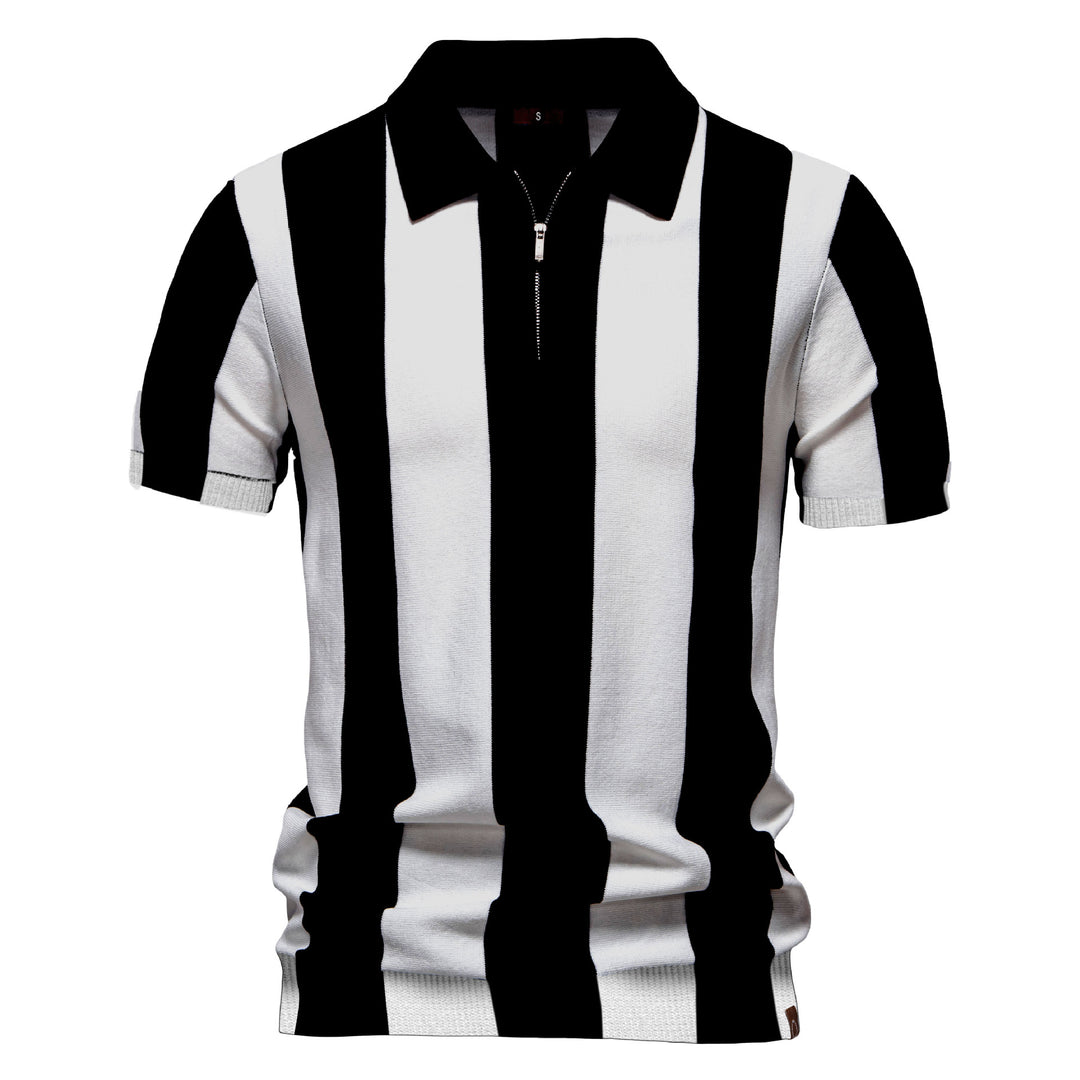 Herren Poloshirt mit modernem Streifenmuster Echoarchiv