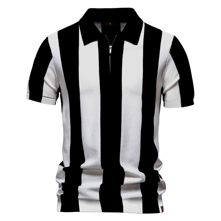Herren Poloshirt mit modernem Streifenmuster Echoarchiv