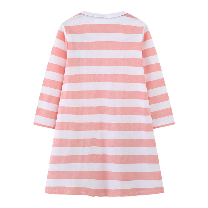 Mädchen Langarmkleid mit buntem Schmetterlingsdesign Echo Archiv