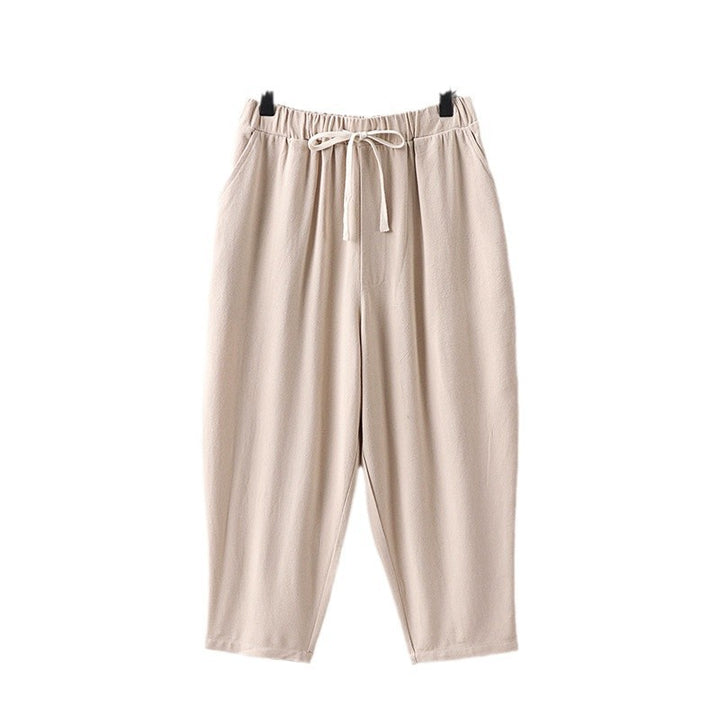 Damen Lässige Jogginghose mit Zugband und weitem Bein Echoarchiv