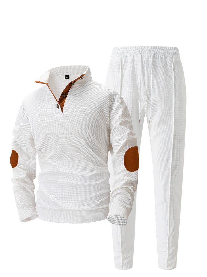 Herren sportliches Freizeit-Set mit innovativem Schnitt und modischen Knoten-Details Echoarchiv