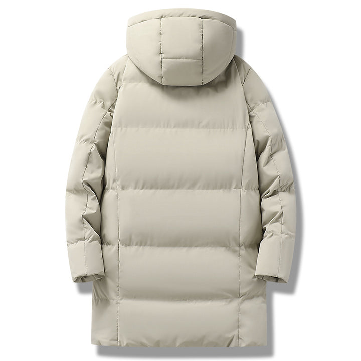 Herren langer gesteppter Winterparka mit Kapuze, wasserabweisender Außenhülle & wärmereflektierendem Innenfutter Echoarchiv