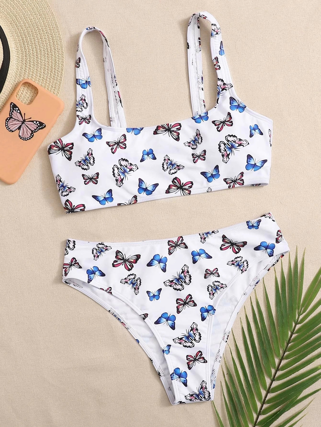 Damen Bikini-Set mit buntem Schmetterlingsmuster Echo Archiv