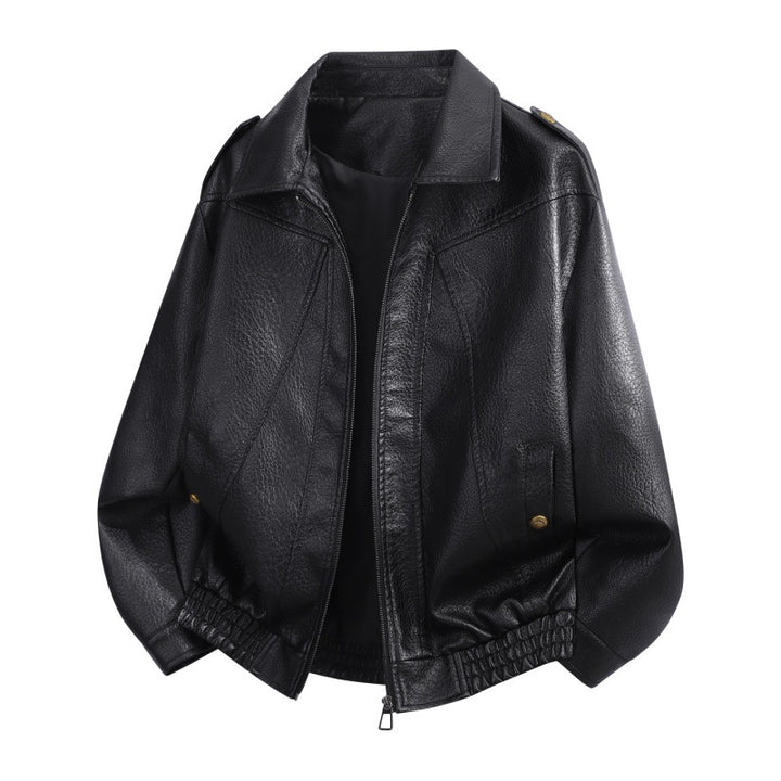 Damen Mode-Lederjacke mit hohem Kragen Echo Archiv