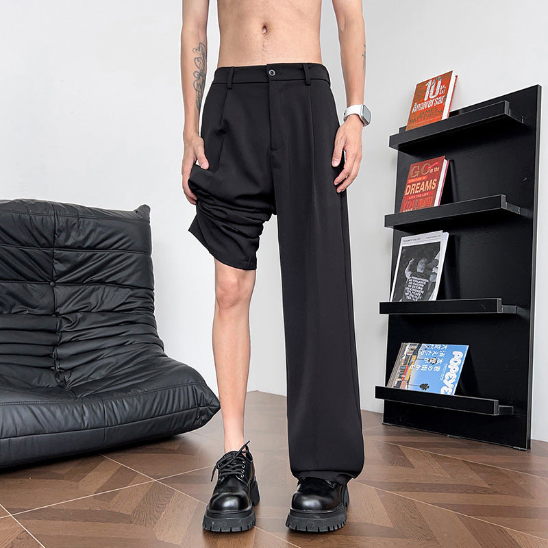Herren Freizeithose mit asymmetrischem Schnitt
