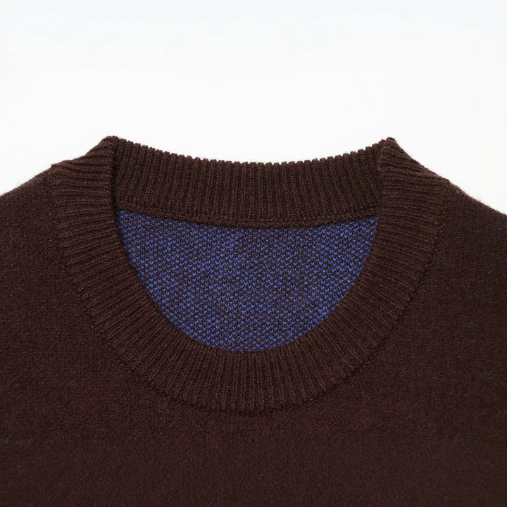 Damen Boxy Strickpullover mit großem Punktmuster, Rundhalsausschnitt und Rippbündchen Echo Archiv