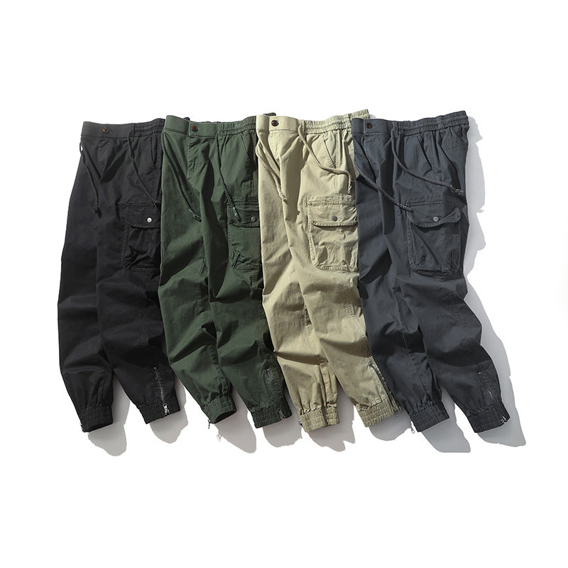 Herren Cargo-Hose mit praktischen Seitentaschen und elastischem Bund Echoarchiv
